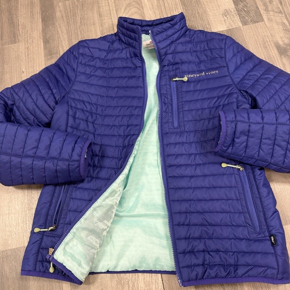 Vineyard Vines Purple Puffer Jacket - Picture 3 of 6
